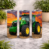 Tractor Sunset 20 OZ Wrap Mockup