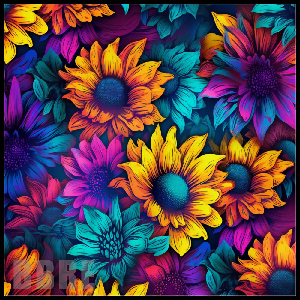 Vibrant Floral 20 OZ Sublimation Wrap