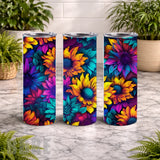 Vibrant Floral 20 OZ Wrap Mockup