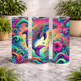 Dolphin Waves 20 OZ Wrap Mockup