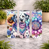Dalmatian Floral 20 OZ Wrap Mockup