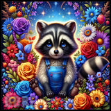 Floral Raccoon 20 OZ Sublimation Wrap