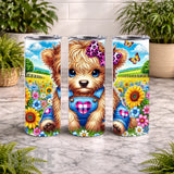 Fluffy Puppy 20 OZ Wrap Mockup