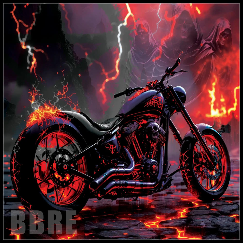 Inferno Motorcycle 20 OZ Sublimation Wrap