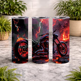 Inferno Motorcycle 20 OZ Wrap Mockup