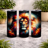 Vibrant Lion 20 OZ Wrap Mockup