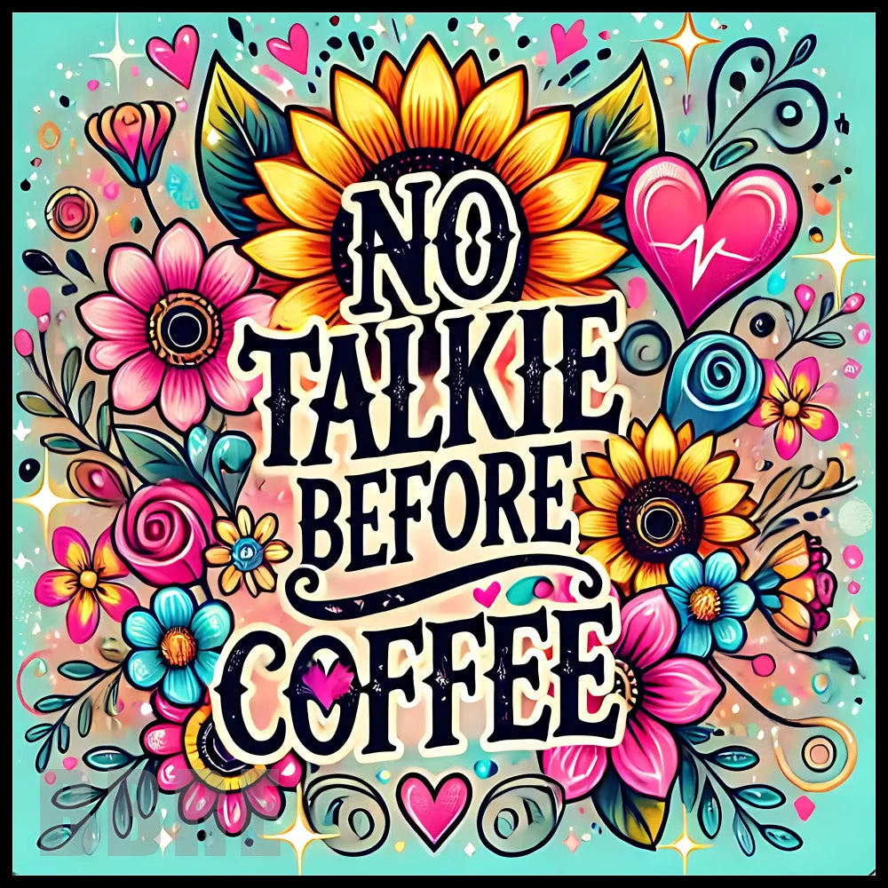 Coffee Floral 20 OZ Sublimation Wrap