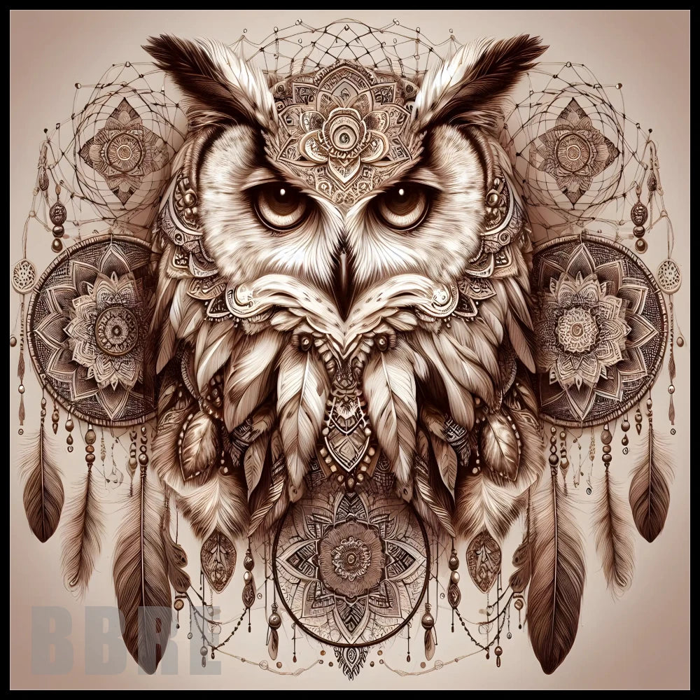 Owl Mandala 20 OZ Sublimation Wrap