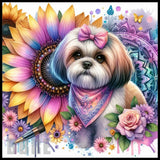 Floral Pup 20 OZ Sublimation Wrap