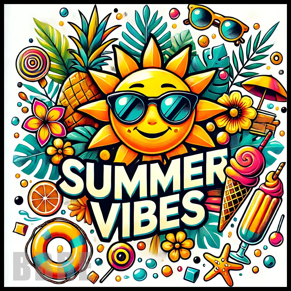 Summer Vibes 3 20 OZ Sublimation Wrap