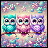 Colorful Owls 2 20 OZ Sublimation Wrap