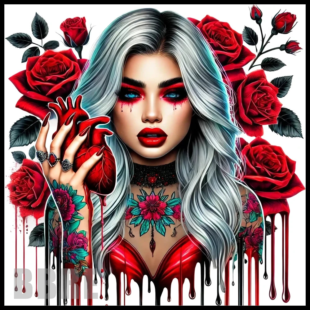 Heart And Roses 20 OZ Sublimation Wrap