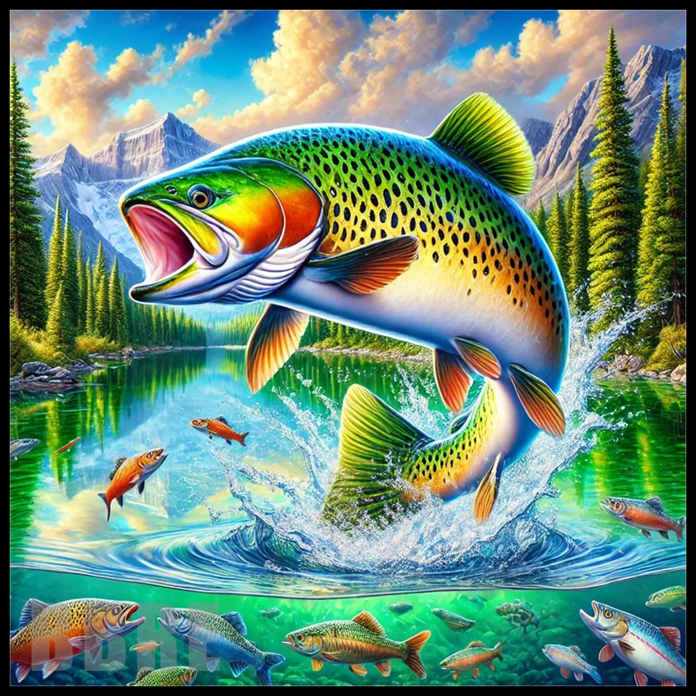 Trout Splash 20 OZ Sublimation Wrap