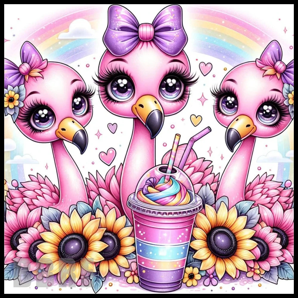 Flamingo Delight 20 OZ Sublimation Wrap