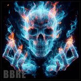 Flaming Skull 20 OZ Sublimation Wrap