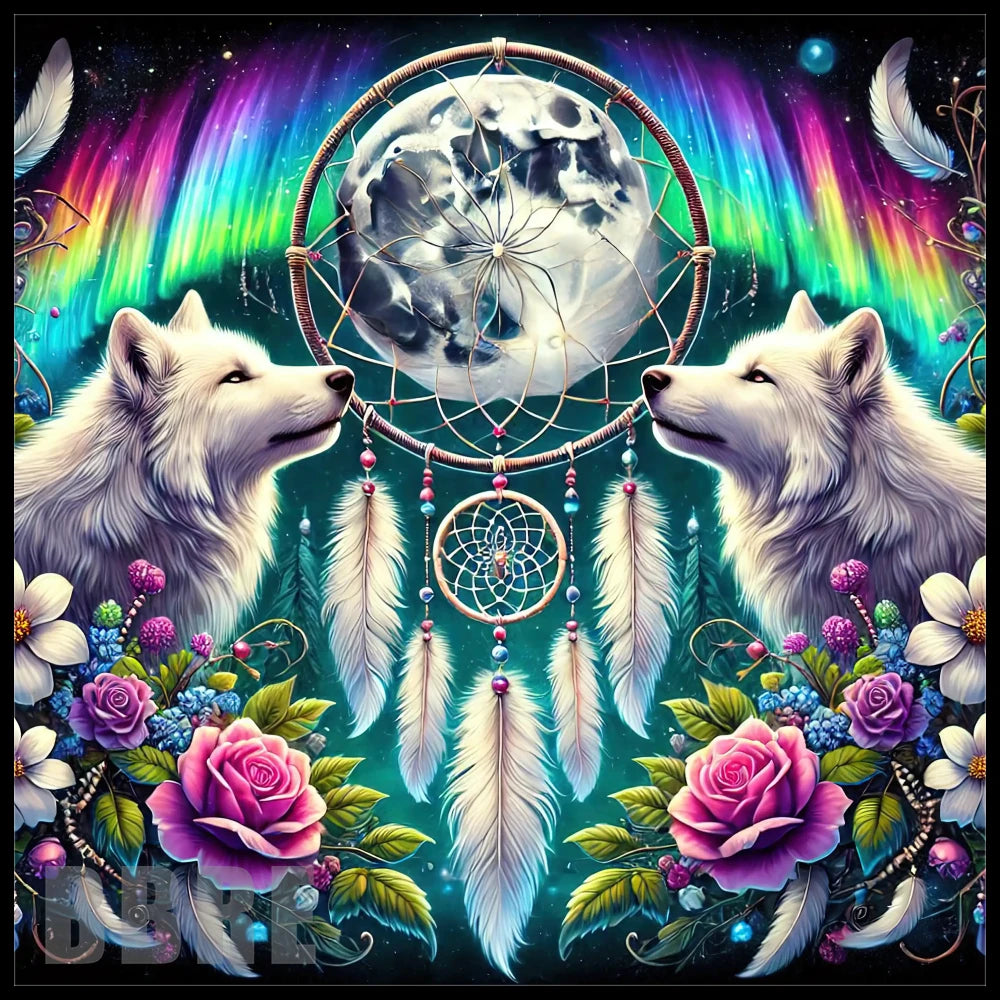 Wolf Dreamcatcher 3 20 OZ Sublimation Wrap