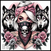 Wolf Lady 20 OZ Sublimation Wrap
