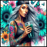 Floral Beauty 8 20 OZ Sublimation Wrap