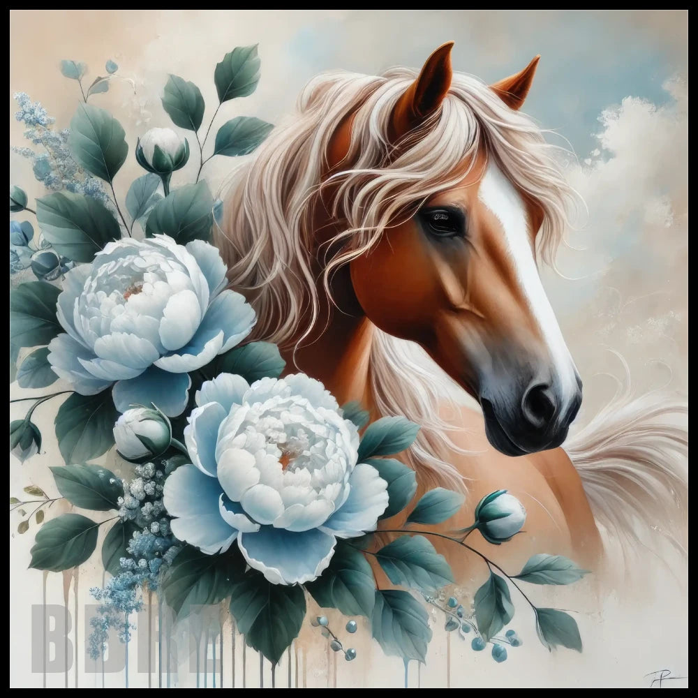 Floral Horse 2 20 OZ Sublimation Wrap
