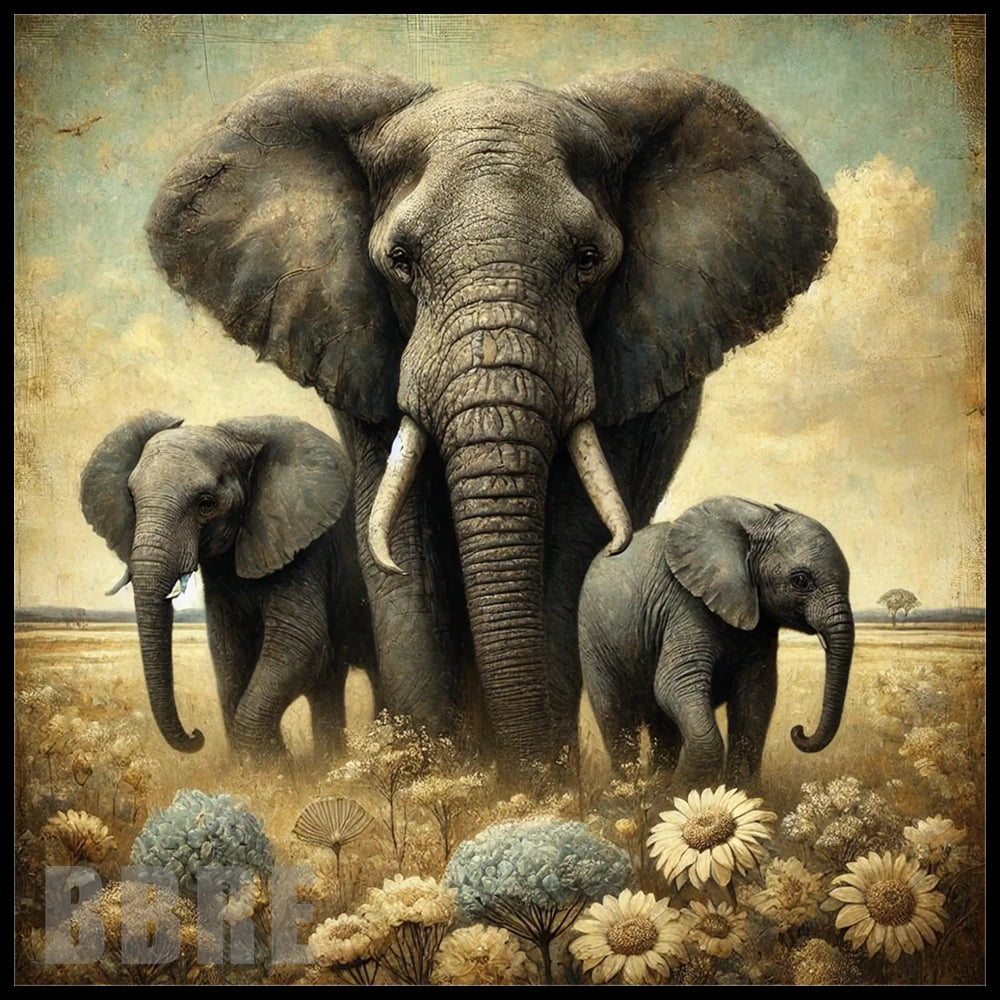 Elephant Family 2 20 OZ Sublimation Wrap