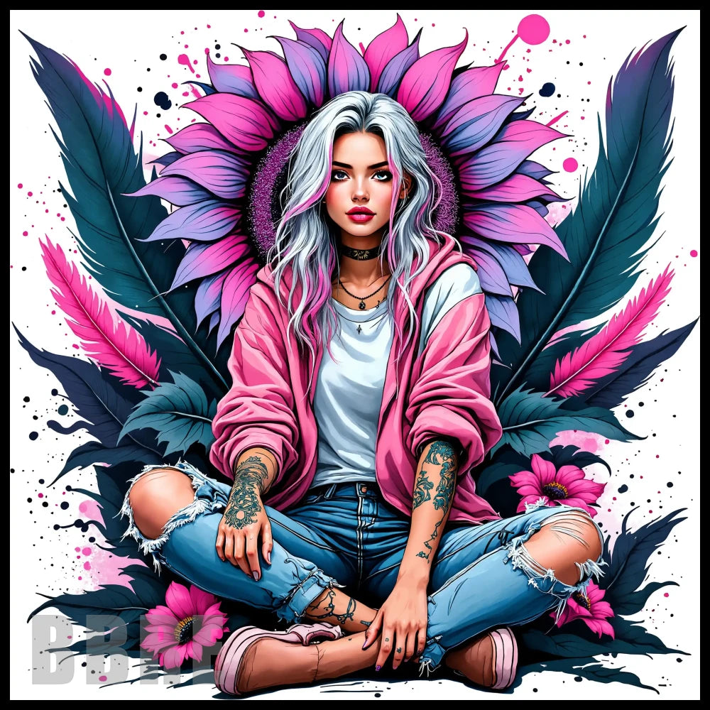 Floral Goddess 4 20 OZ Sublimation Wrap