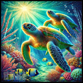 Tropical Turtles 20 OZ Sublimation Wrap