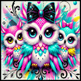 Colorful Owls 3 20 OZ Sublimation Wrap