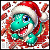 Dino Christmas 20 OZ Sublimation Wrap