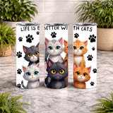 Cat Lovers 20 OZ Wrap Mockup