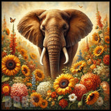 Elephant Flowers 20 OZ Sublimation Wrap