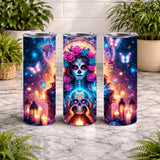 Sugar Skull 7 20 OZ Wrap Mockup