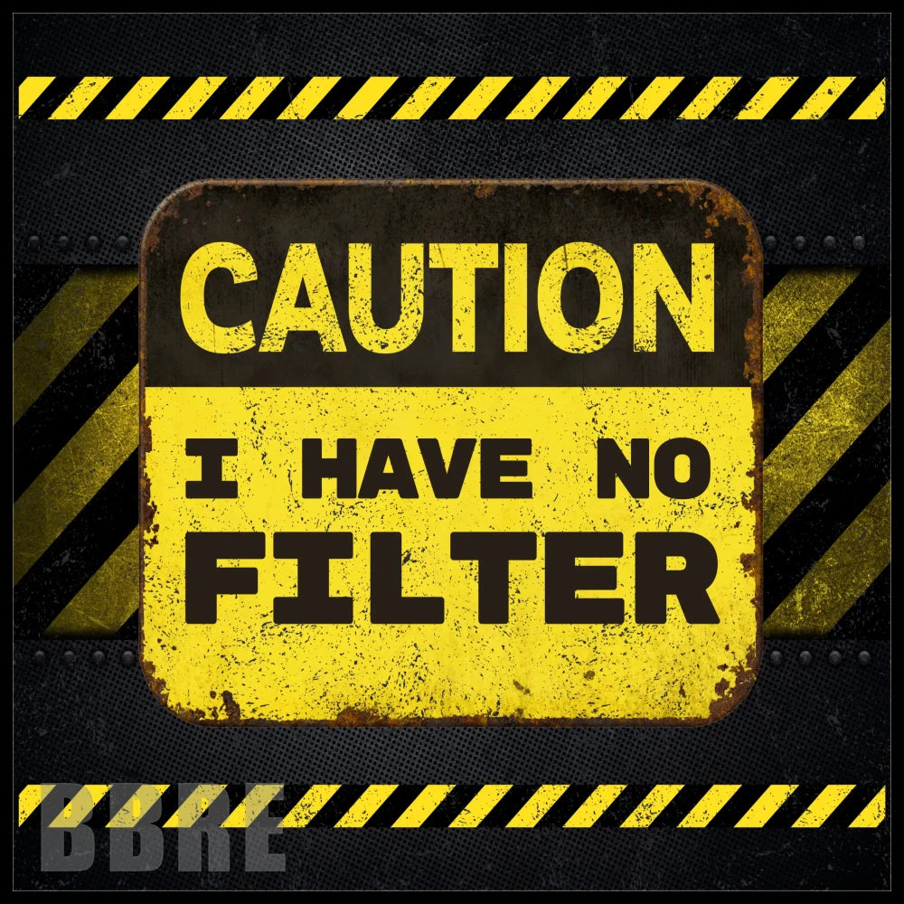 Caution Filter 20 OZ Sublimation Wrap