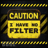 Caution Filter 20 OZ Sublimation Wrap