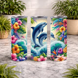 Dolphin Paradise 20 OZ Wrap Mockup