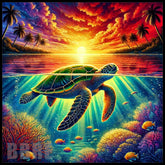 Tropical Turtle 7 20 OZ Sublimation Wrap