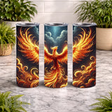 Fiery Phoenix 20 OZ Wrap Mockup