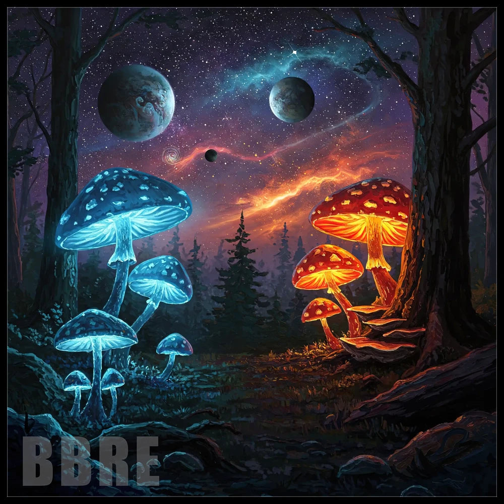 Cosmic Mushrooms 20 OZ Sublimation Wrap
