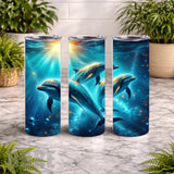Dolphin Dance 20 OZ Wrap Mockup