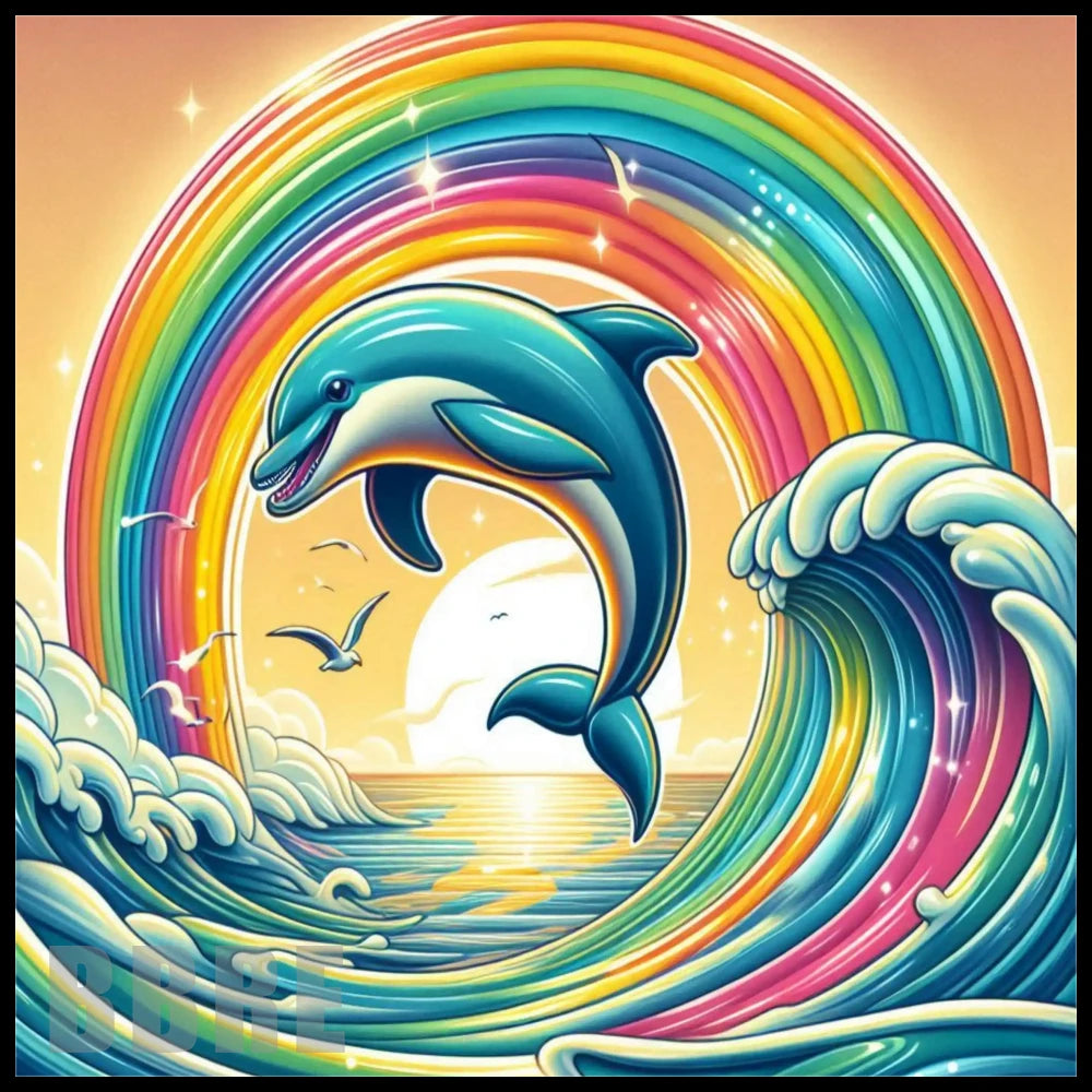 Dolphin Rainbow 20 OZ Sublimation Wrap