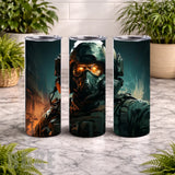 Tactical Warrior 20 OZ Wrap Mockup