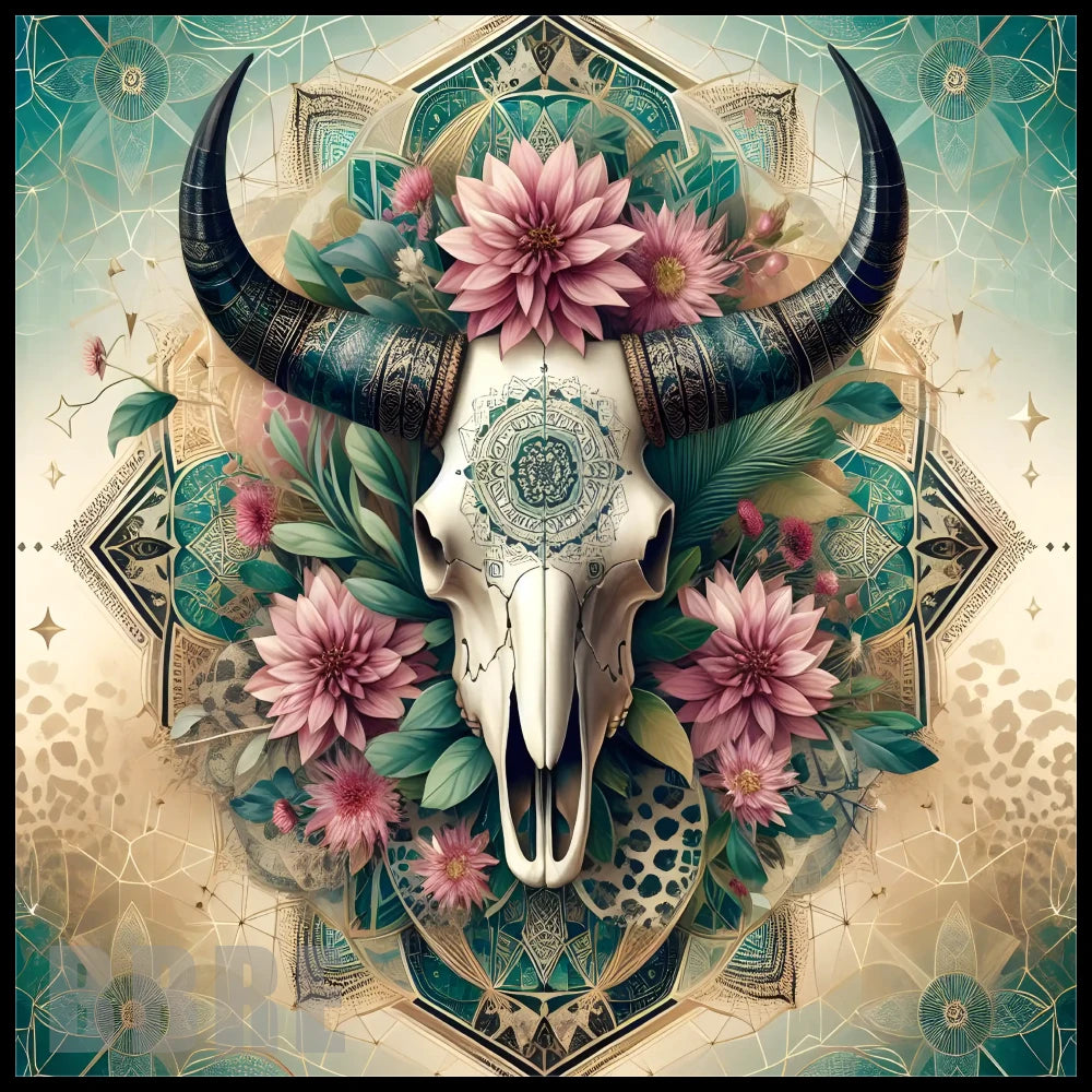 Floral Skull 4 20 OZ Sublimation Wrap