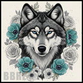 Wolf Floral 20 OZ Sublimation Wrap