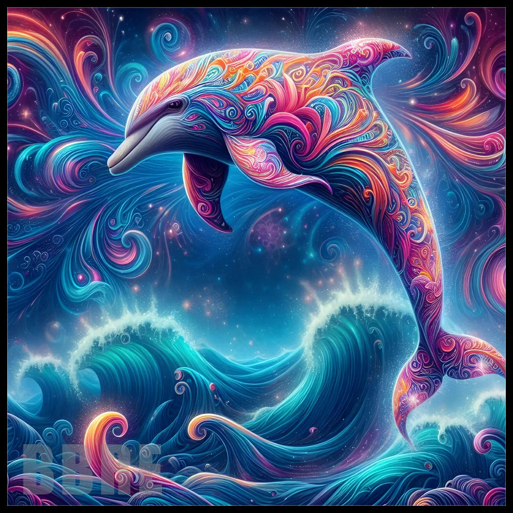 Colorful Dolphin 2 20 OZ Sublimation Wrap