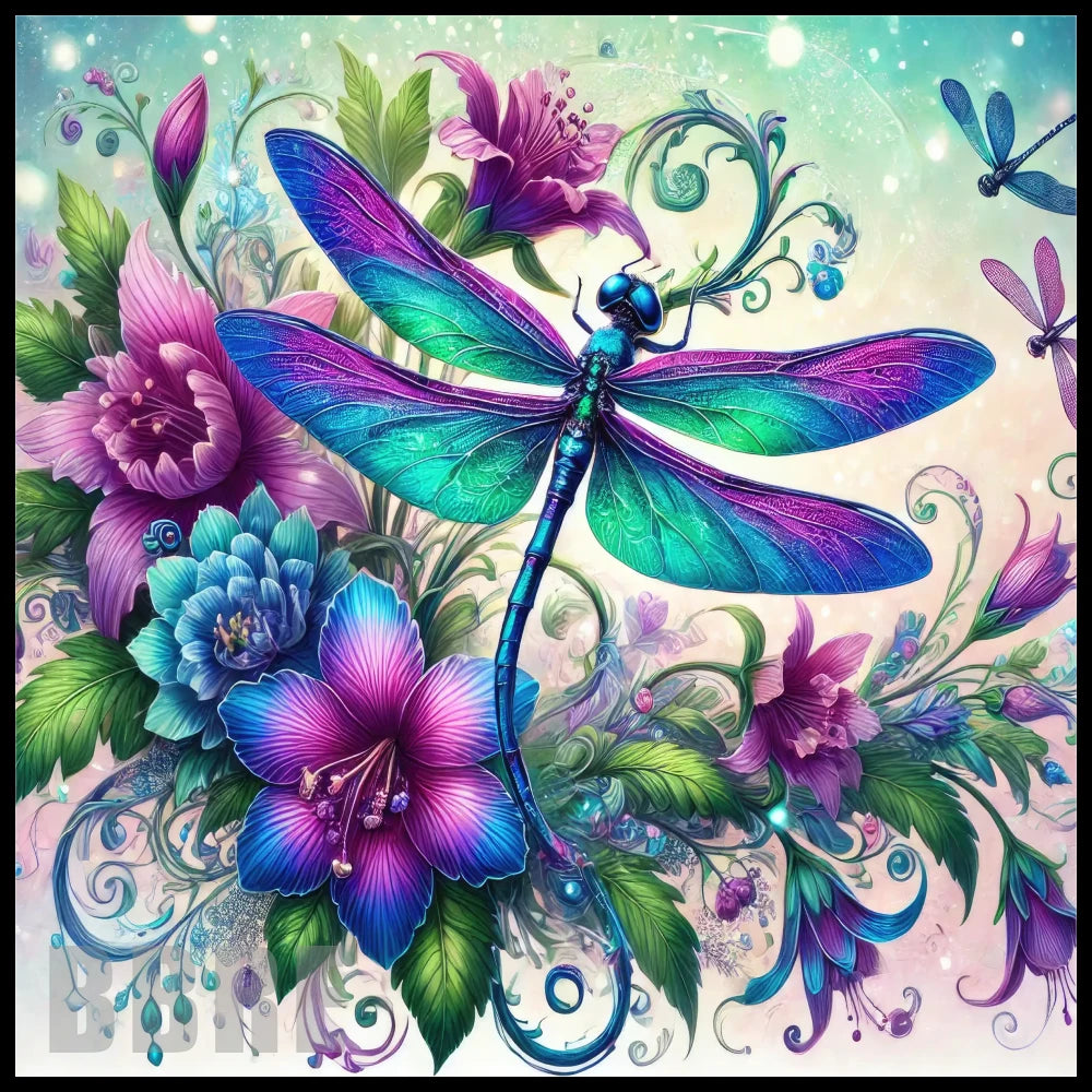 Dragonfly Blossom 2 20 OZ Sublimation Wrap