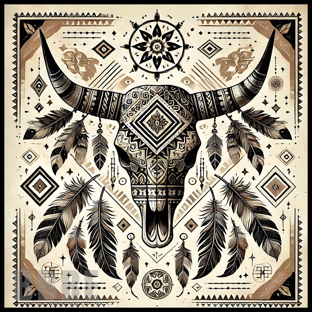 Tribal Bull 20 OZ Sublimation Wrap