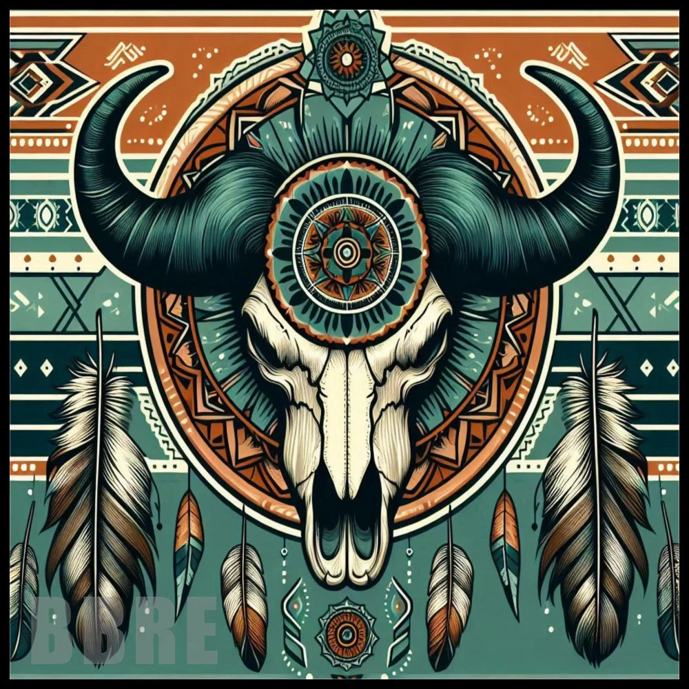 Buffalo Skull 2 20 OZ Sublimation Wrap