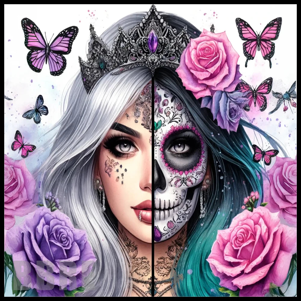 Skull Butterfly 20 OZ Sublimation Wrap