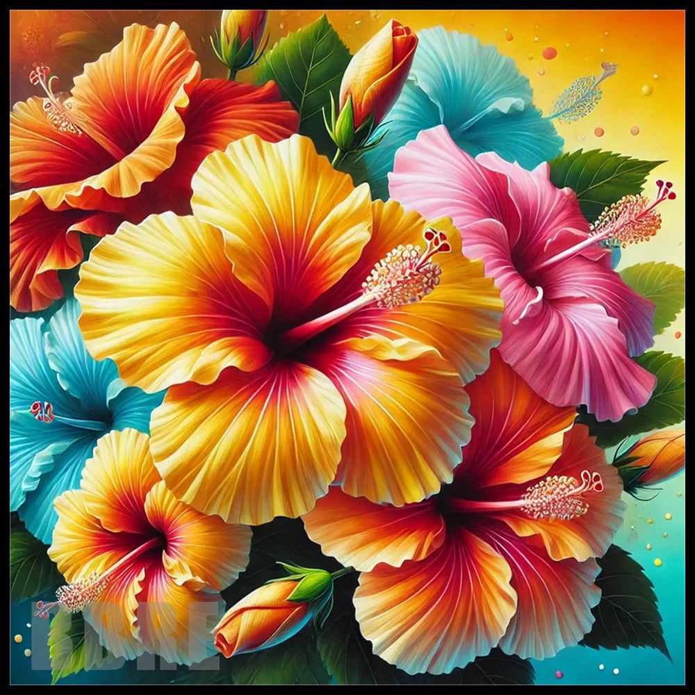 Tropical Hibiscus 20 OZ Sublimation Wrap