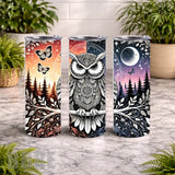 Mystical Owl 20 OZ Wrap Mockup