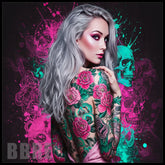 Floral Skull 37 20 OZ Sublimation Wrap